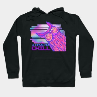 No Chill Owl - Vaporwave Hoodie